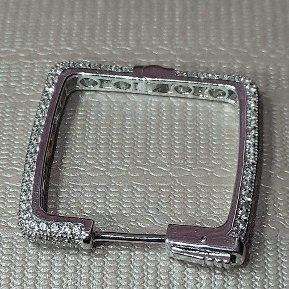 Suzy Lavian Sterling Square CZ earing (Single) - Picture 5 of 12